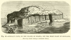La Cueva de Fingal, en la Isla de Staffa, frente a la costa oeste de Escocia