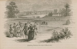 Finsbury Fields en el reinado de la Reina Isabel I