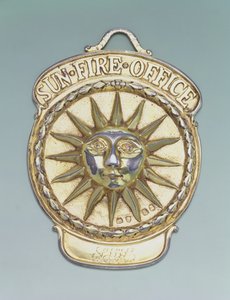 Insignia de seguro contra incendios, c.1810 (metal) de English School