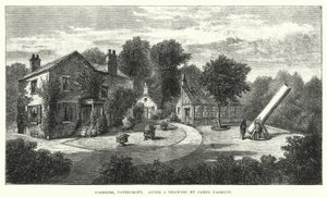 Junto al Fuego, Patricroft (grabado) de English School