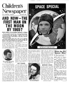Primer Hombre en la Luna para 1965, portada de 