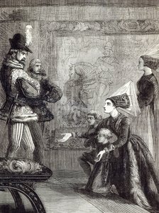 Primer Encuentro de Eduardo IV y Lady Elizabeth Gray, ilustración de 