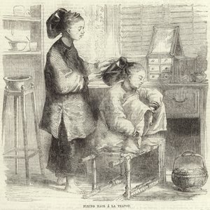Arreglando el cabello a la tetera de English School