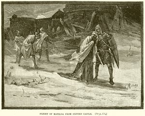 Huida de Matilda del castillo de Oxford