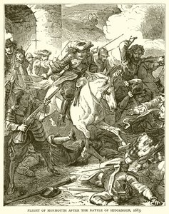 Huida de Monmouth después de la Batalla de Sedgemoor, 1685 de English School
