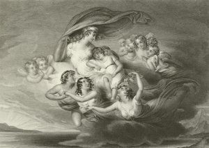 Huida de Venus con Ascanius de English School