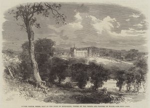 Floors Castle, Kelso, Residencia del Duque de Roxburghe, visitada por el Príncipe y la Princesa de Gales de English School