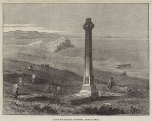 El monumento a Flora MacDonald, Kilmuir, Skye (grabado) de English School