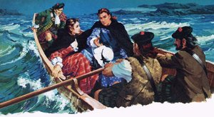 Flora Macdonald lleva al Joven Pretendiente a salvo de English School