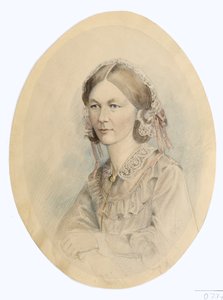 Florence Nightingale, después de una fotografía de Lenthall, 1956 de English School