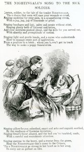 Florence Nightingale atendiendo a un soldado enfermo en Crimea
