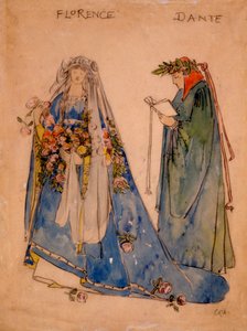 Florencia y Dante, 1890s de English School
