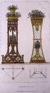Soportes de flores, lámina 163 de Ackermann
