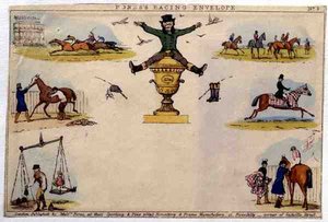 Sobre de Carreras de Fores, pub. por Messrs Fores, c.1840