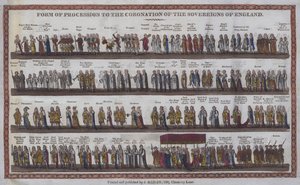 Forma de la procesión a la coronación de los soberanos de Inglaterra