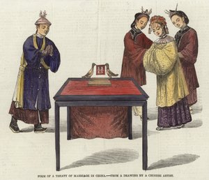 Forma de un tratado de matrimonio en China
