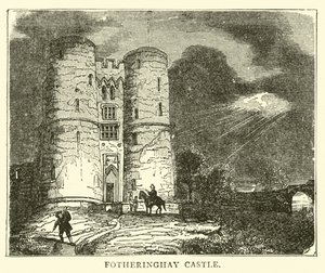 Castillo de Fotheringhay de English School