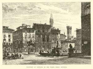 Fuente de Neptuno en la Piazza della Signoria