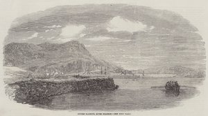 Puerto de Foynes, Río Shannon (grabado) de English School