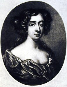 Frances Teresa Stuart (1647-1702) Duquesa de Richmond, ilustración de Retratos de Personajes Ilustres en la Historia Británica grabado por Richard Earlom (1743-1822) y Charles Turner (c.1775-1857) de English School