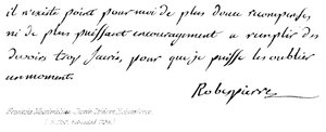Francois Maximilian Joseph Isidore Robespierre, (n. 1759, decapitado 1794) de English School