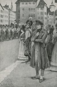 Franz Schubert escucha su música de English School
