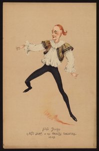 Fred Storey, actor y bailarín inglés (litografia en color) de English School