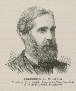 Frederick D Mocatta, Presidente del Hogar Judío y Vicepresidente de la Asociación Anglo-Judía de English School