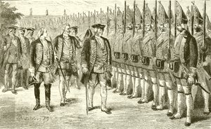 Federico Guillermo I y sus guardias gigantes de English School
