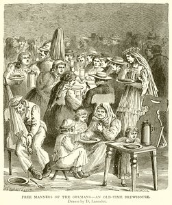 Costumbres libres de los alemanes--Una cervecería de antaño de English School