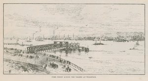 Ferry gratuito a través del Támesis en Woolwich de English School