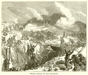 Ataque francés en el Malakoff