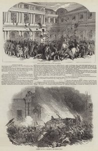 Revolución Francesa de 1848 (grabado) de English School