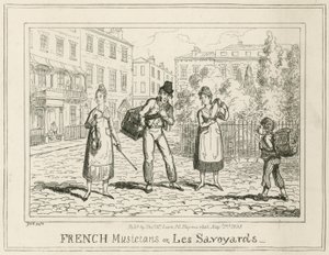 Músicos franceses o Les Savoyards de English School