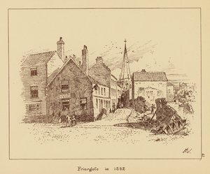 Friargate en 1882 (litografía)
