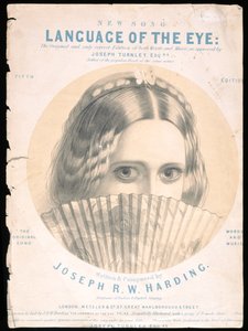 Portada de la partitura de El lenguaje del ojo, compuesto por Joseph R. W. Harding de English School