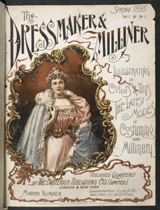 Portada.  La modista y sombrerera.  1895. de English School