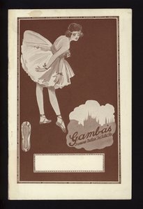 Portada del catálogo del famoso zapato de ballet de punta de Milán de Gamba de English School