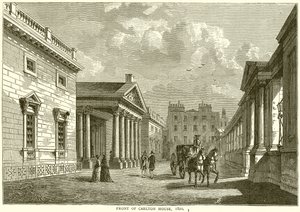 Frente de Carlton House, 1820 de English School