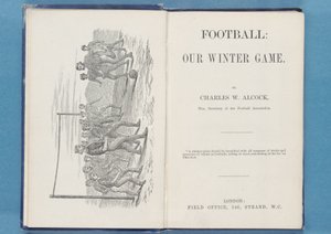 Frontispicio de Fútbol: Nuestro Juego de Invierno, por Charles W. Alcock, 1874