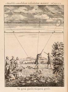 Frontispicio de El Método de Fluxones y Series Infinitas por Isaac Newton, Londres, 1736