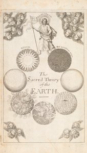 Frontispicio de La Teoría de la Tierra por Thomas Burnet, Londres, 1684 de English School