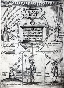 Frontispicio de El descanso eterno de los santos de Richard Baxter, impreso en 1652