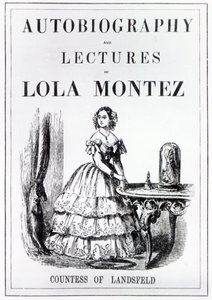 Frontispicio de la Autobiografía y Conferencias de Lola Montez, Condesa de Landsfeld