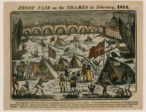 Feria de hielo en el Támesis, 1814 de English School