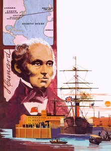 A toda máquina, el pionero de los buques de pasaje atlánticos Samuel Cunard