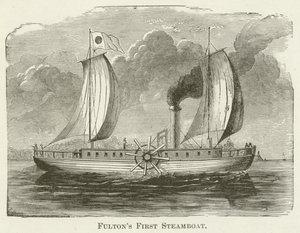 El primer barco de vapor de Fulton de English School