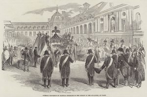 Procesión Fúnebre del Mariscal Exelmans a la Iglesia de los Inválidos, en París de English School