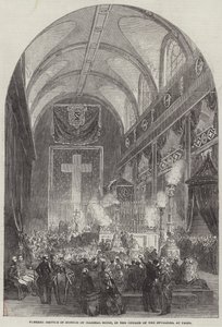 Servicio Fúnebre en Honor del Mariscal Soult, en la Iglesia de los Inválidos, en París de English School