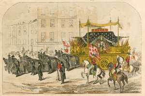 Carro fúnebre del Duque de Wellington de English School
